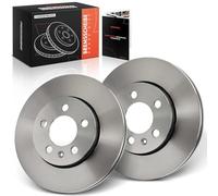 Frankberg Brake Disc Set incl. 2x Discs Front Vented Ø256mm Compatible with Golf IV 1J1 Fabia II 542 Polo 9A 9N Ibiza IV 6J5 6P1 Replace# 5Z0615301B