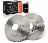 Frankberg Brake Disc Set incl. 2x Discs Front Vented Ø256mm Compatible with i20 Coupe GB i20 GB IB Rio III UB Rio IV FB SC YB Replace# 51712C8000