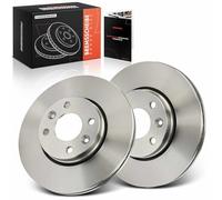 Frankberg Brake Disc Set incl. 2x Discs Front Vented Ø258mm Compatible with S.a.n.d.e.r.o II C.a.p.t.u.r I H5 J5 Zoe BFM Clio IV BH Replace# 402067016R