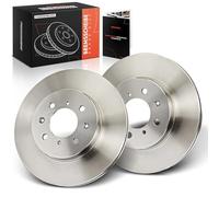 Frankberg Brake Disc Set incl. 2x Discs Front Vented Ø262mm Compatible with Civic VI Hatchback EJ EK Civic VII Hatchback Replace# 45251SK7A00,45251ST3E10