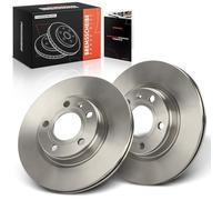 Frankberg Brake Disc Set incl. 2x Discs Front Vented Ø280mm Compatible with A4 8E2 A4 8D2 A4 Avant 8E5 P.a.s.s.a.t Variant 3B5 Replace# 8E0615301P