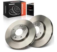 Frankberg Brake Disc Set incl. 2x Discs Front Vented Ø280mm Compatible with i30 FD iX20 JC Venga YN Cee'D Hatchback ED Replace# 517122K100, 517121H100