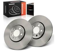 Frankberg Brake Disc Set incl. 2x Discs Front Vented Ø287mm Compatible with Golf IV 1J1 Polo 6C1 6R1 Fabia II 542 Polo 9A 9N Fabia Replace# 6R0615301A,JZW615301D