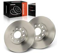 Frankberg Brake Disc Set incl. 2x Discs Front Vented Ø288mm Compatible with Golf VI 5K1 Golf V 1K1 Golf Plus 521 5M1 Replace# JZW615301J,5C0615301A