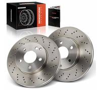 Frankberg Brake Disc Set incl. 2x Discs Front Vented Ø295mm Compatible with C-Class T-Model S204 C-Class Coupe C204 SLS Replace# 2044210912