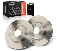 Frankberg Brake Disc Set incl. 2x Discs Front Vented Ø296mm Compatible with Qashqai +2 I J10 NJ10 Qashqai II SUV J11 J11 Replace# 40206JD00A,40206JG00A