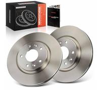 Frankberg Brake Disc Set incl. 2x Discs Front Vented Ø296mm Compatible with Qashqai II SUV J11 J11 KadYesr HA HL Replace# 402064EA0A, 402064BA0A