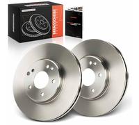Frankberg Brake Disc Set incl. 2x Discs Front Vented Ø300mm Compatible with SLK Crossfire R.o.a.d.s.t.e.r CLC-Class C-Class Replace# 2104212512