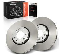 Frankberg Brake Disc Set incl. 2x Discs Front Vented Ø304mm Compatible with Jumpy VF7 Scudo Bus 270 272 407 SW 6D 6E C5 Replace# 9467548488
