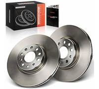Frankberg Brake Disc Set incl. 2x Discs Front Vented Ø312mm Compatible with P.a.s.s.a.t Variant 3G5 CB5 Golf VI 5K1 T-R.O.C A11 D11 Replace# 1K0615301AA
