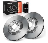 Frankberg Brake Disc Set incl. 2x Discs Front Vented Ø340mm Compatible with Passa.t Variant 3G5 CB5 Octavi.a III Estate 5E5 5E6 Replace# 1K0615301AD