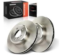 Frankberg Brake Disc Set incl. 2x Discs Front Vented Ø348mm Compatible with 5 Series Touring E61 5 Series E60 6 Series Cabriolet E64 6 Series E63 Replace# 34116763824