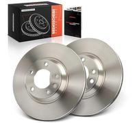 Frankberg Brake Disc Set incl. 2x Discs Front Vented Ø350mm Compatible with C.a.y.e.n.n.e 92A T.o.u.a.r.e.g 7L6 7L7 7LA Q7 4LB Replace# 95535140251
