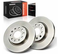 Frankberg Brake Disc Set incl. 2x Discs Front Ventilated Ø280mm Compatible with A3 8P1 Leon 1P1 A3 Sportback 8PA Golf Plus 521 5M1 Replace# 5C0615301,1K0615301AC
