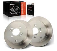 Frankberg Brake Disc Set incl. 2x Discs Rear Solid Ø262mm Compatible with i20 PB PBT Rio II JB Accent III MC Getz TB Replace# 58411AC800, 584111C800