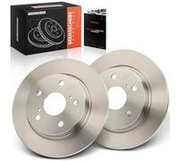 Frankberg Brake Disc Set incl. 2x Discs Rear Solid Ø270mm Compatible with A.u.r.i.s Estate E18 C.o.r.o.l.l.a Saloon E18 ZRE1 Replace# 4243112280