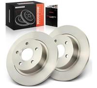 Frankberg Brake Disc Set incl. 2x Discs Rear Solid Ø278mm Compatible with Tourneo Connect Transit Connect P65 P70 P80 Replace# 2T142A315BB