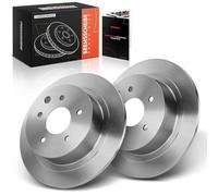 Frankberg Brake Disc Set incl. 2x Discs Rear Solid Ø292mm Compatible with Juke F15 Qashqai +2 I J10 NJ10 Replace# 43206JD00A, 43206Yes00A