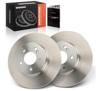 Frankberg Brake Disc Set incl. 2x Discs Rear Solid Ø300mm Compatible with C-Class T-Model S204 E-Class Cabriolet A207 C-Class C204 Replace# 2044230612