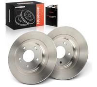 Frankberg Brake Disc Set incl. 2x Discs Rear Solid Ø302mm Compatible with ASX GAW Eclipse Cross GK GL Outlander III 4008 C4 Aircross Replace# 4615A125
