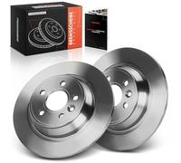 Frankberg Brake Disc Set incl. 2x Discs Rear Solid Ø302mm Compatible with Galaxy WA6 Mondeo IV Turnier BA7 K.u.g.a I S-Max WA6 Replace# 6G912A315BA