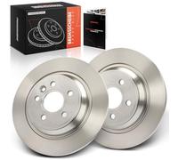 Frankberg Brake Disc Set incl. 2x Discs Rear Solid Ø302mm Compatible with V60 I 155 V70 III 135 V60 I Cross Country 157 Replace# 30769059, 31358884