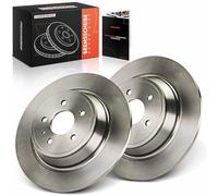Frankberg Brake Disc Set incl. 2x Discs Rear Solid Ø316mm Compatible with K.u.g.a II DM2 Mondeo V Saloon CD K.u.g.a II Van Replace# DG9C2A315CD