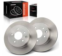 Frankberg Brake Disc Set incl. 2x Discs Rear Vented Ø292mm Compatible with Qashqai +2 I J10 NJ10 Leaf ZE1 X-Trail T31 Replace# 432003112R,432068H701