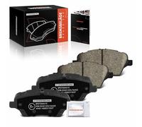 Frankberg Brake Kit Brake Disc Pad Front Axle Compatible with Fiesta VI CB1 CCN 1.0L-1.6L 2008-2017 Tourneo Courier B460 MPV 1.0L-1.6L 2014-2023 Replace# AY112K021BD