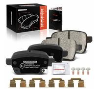 Frankberg Brake Kit Brake Disc Pad Rear Axle Compatible with 500L 351 352 1.4L 1.6L 2013-2023 Corsa E X15 1.0L-1.6L 2014-2023 Tipo Estate 356 1.4L 2016-2020 Replace# 1605285