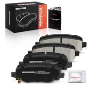 Frankberg Brake Kit Brake Disc Pad Rear Axle Compatible with 500X 334 1.2L-2.0L 2014-2024 Compass M6 M7 MP MV 1.3L 2020-2024 Renegade Van B1 BU 1.4L 2014-2024 Replace# 77367145