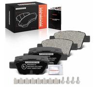 Frankberg Brake Kit Brake Disc Pad Rear Compatible with witho 955 0.9L-1.6L 2008-2018 Bravo II 198 1.4L-2.0L 2007-2014 Delta III 844 1.4L-2.0L 2008-2014 Replace# 77362271