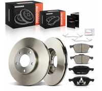 Frankberg Brake Kit incl. 2x Brake Disc + 4x Brake Pad Front Compatible with 3 BL 5 CW 3 BK 3 Saloon BK 5 CR Replace# C2Y33323Z,C24Y3325XC