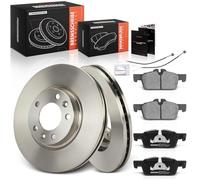 Frankberg Brake Kit incl. 2x Brake Disc + 4x Brake Pad Front Compatible with 508 SW I 8E 508 I 8D 508 SW Box/Estate 8E Replace# 4254A6,1610100580