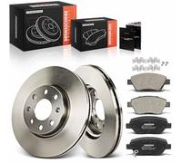 Frankberg Brake Kit incl. 2x Brake Disc + 4x Brake Pad Front Compatible with Corsa D S07 Adam M13 Corsa D Box/Hatchback S07 Replace# 95521571