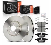 Frankberg Brake Kit incl. 2x Brake Disc + 4x Brake Pad Front Compatible with Focus III Turnier K.u.g.a I Focus C-Max DM2 K.u.g.a II DM2 Replace# C2Y33323Z