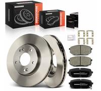 Frankberg Brake Kit incl. 2x Brake Disc + 4x Brake Pad Front Compatible with i30 FD Cee'D Hatchback ED Pro Cee'D ED Cee'D SW ED i30 Estate FD Replace# K2Yes3328ZA