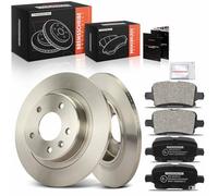 Frankberg Brake Kit incl. 2x Brake Disc + 4x Brake Pad Rear Compatible with Insignia B Sports Tourer Z18 Insignia B Grand Sport Z18 Replace# 39037199,95526568