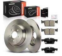 Frankberg Brake Kit incl. 2x Brake Disc + 4x Brake Pad Rear Compatible with K.u.g.a II DM2 2013-2019 Replace# 5202205