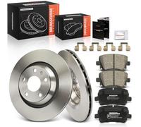 Frankberg Brake Kit incl. 2x Brake Disc + 4x Brake Pad Rear Compatible with TT 8J3 TT R.o.a.d.s.t.e.r 8J9 Replace# 1K0698451,8E0698451F