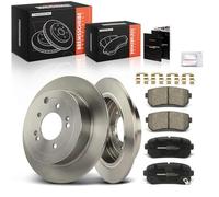 Frankberg Brake Kit incl. 2x Brake Disc + 4x Brake Pad Rear Compatible with Tucson TL TLE Sportage QL QLE Replace# 583020ZA00
