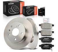Frankberg Brake Kit incl. 2x Brake Disc + 4x Brake Pad Rear Compatible with Vitara LY Swift IV FZ NZ SX4 S-Cross JY Replace# 5580068L10