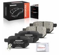 Frankberg Brake Pad Set incl. 4x Brake Pad Rear Replace #446676012 | Compatible with Toyota Auris, Yaris, IQ, Verso S, Urban Cruiser, Corolla, Prius, Subaru Trezia, Aston Martin Cygnet, Lexus CT