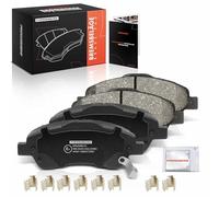 Frankberg Brake Pad Set incl. 4x Pads Front Compatible with C.o.r.o.l.l.a Verso R1 ZER ZZE12 A.v.e.n.s.i.s Station Wagon T25 Saloon Replace# 0446505130