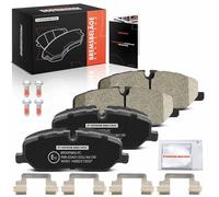 Frankberg Brake Pad Set incl. 4x Pads Front Compatible with Discovery III L319 Rang.e Rove.r Sport L320 Rang.e Rove.r III L322 Replace# LR019618, SFP500010