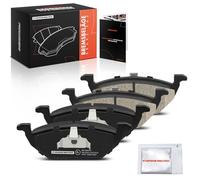 Frankberg Brake Pad Set incl. 4x Pads Front Compatible with Golf IV 1J1 Golf VI 5K1 Golf V 1K1 Citigo NF1 Golf Plus 521 5M1 Replace# 1K0698151D,1J0698151D