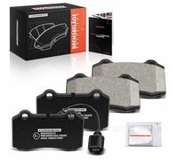 Frankberg Brake Pad Set incl. 4x Pads Front Compatible with Leon 1M1 1.8 T C.u.p.r.a R 2.8 C.u.p.r.a 4 2001-2006 Replace# 1ML698151