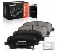 Frankberg Brake Pad Set incl. 4x Pads Front Compatible with Micra IV K13K K13KK Note E12 Micra V K14 Replace# D10601HA7B,D10601HA0C