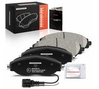Frankberg Brake Pad Set incl. 4x Pads Front Compatible with Passa.t Variant 3G5 CB5 Golf VII 5G1 BE1 BE2 BQ1 Replace# 8V0698151C, 3Q0698151B