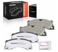 Frankberg Brake Pad Set incl. 4x Pads Front Compatible with T.o.u.a.r.e.g 7P5 7P6 M.a.c.a.n 95B C.a.y.e.n.n.e 92A Taycan Y1A Replace# 95B698151C, 97035194901